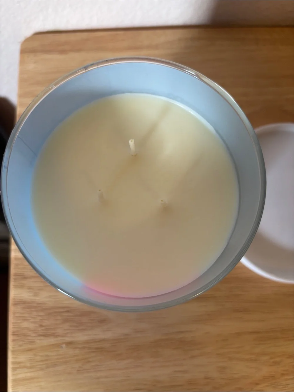 Mainstays 3 Wick Candle in Lilac Breeze, ‘Love You’